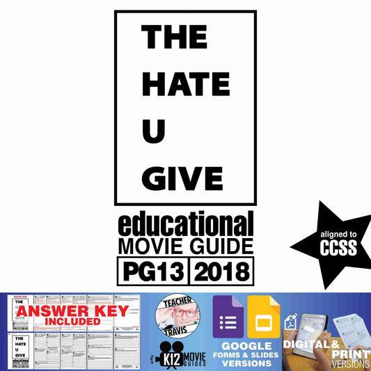 The Hate U Give Movie Guide | Worksheet | Google Slides (PG13 - 2018)