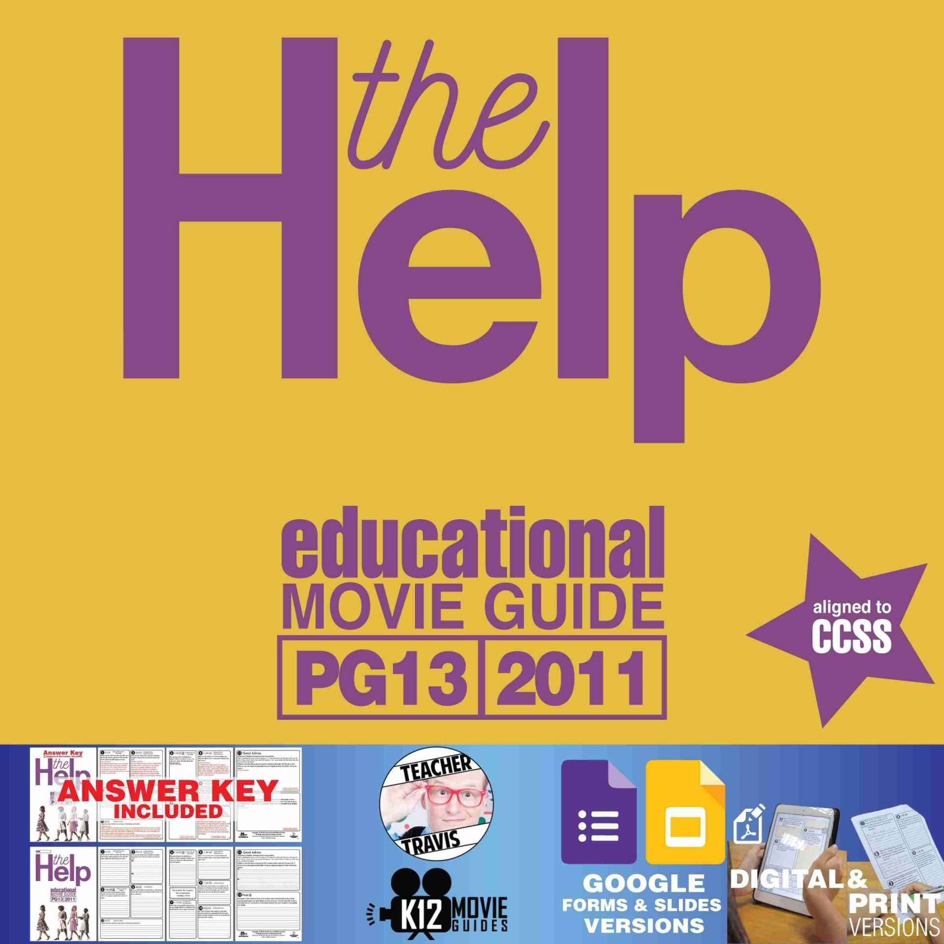Help Guide P The Help Worksheet & Movie Questions | Movie Guide + Answer Key ...