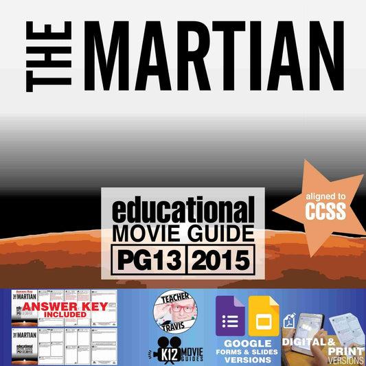 The Martian Movie Guide | Questions | Worksheet | Google Slides (PG13 - 2015)