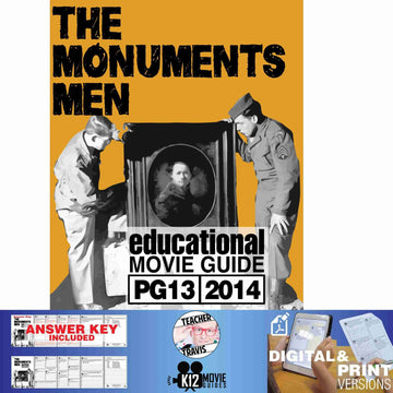 The Monuments Men Movie Guide | Questions | Worksheet (PG13 - 2014) Cover