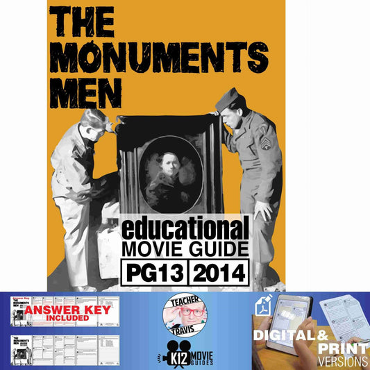 The Monuments Men Movie Guide | Questions | Worksheet (PG13 - 2014) Cover