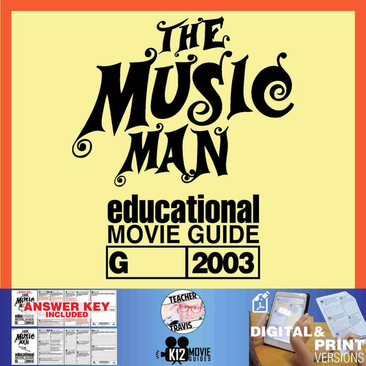 The Music Man Movie Guide | Questions | Worksheet (G - 2003) Cover