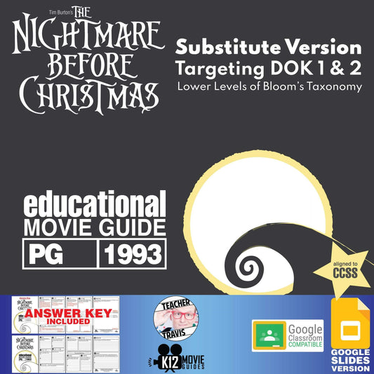 The Nightmare Before Christmas Movie Guide - Substitute Version (PG - 1993) Cover