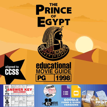The Prince of Egypt Movie Guide | Questions | Worksheet | Google Class (PG-1998) Cover
