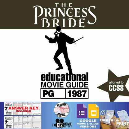 The Princess Bride Movie Guide | Questions | Worksheet | Google Slides (PG-1987) Cover
