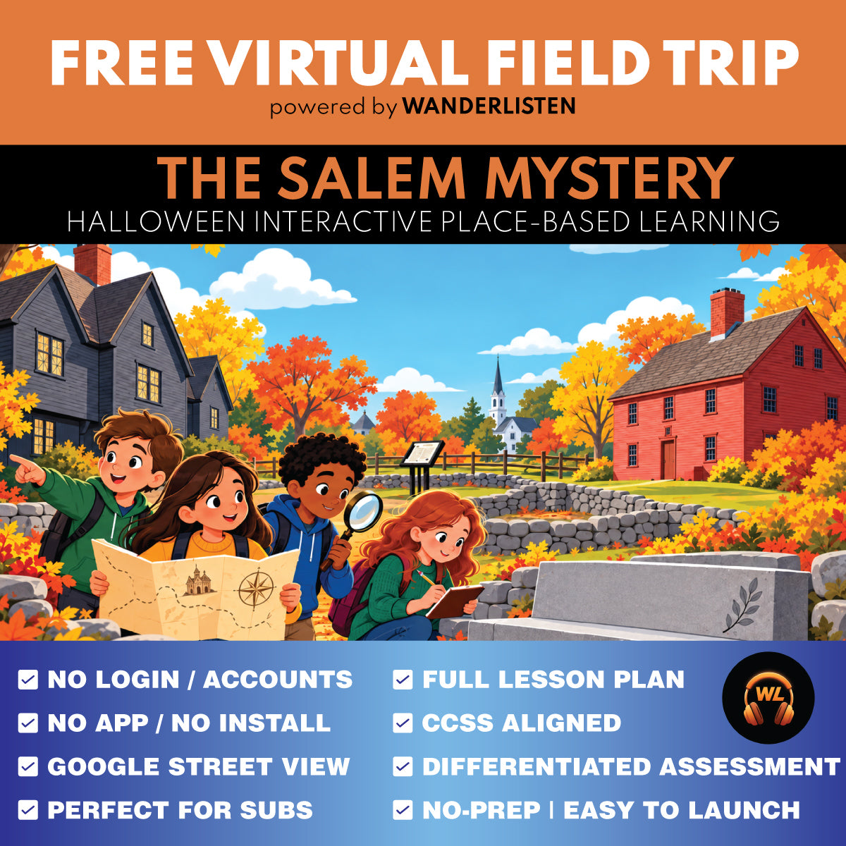 FREE Salem Witch Trials Virtual Field Trip | The Salem Mystery | Grades 3–5