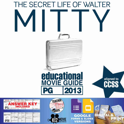The Secret Life of Walter Mitty Movie Guide | Questions | Worksheet (PG - 2013)