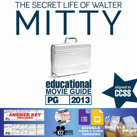 The Secret Life of Walter Mitty Movie Guide | Questions | Worksheet (PG - 2013)