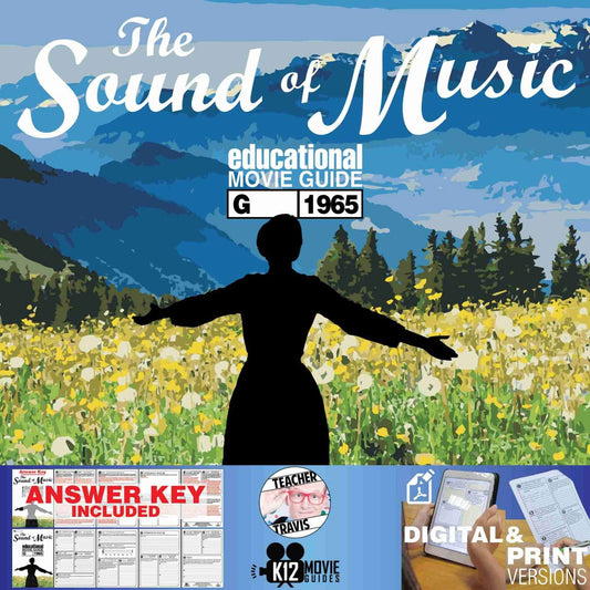 The Sound of Music Movie Guide | Questions | Worksheet (G - 1965) Cover