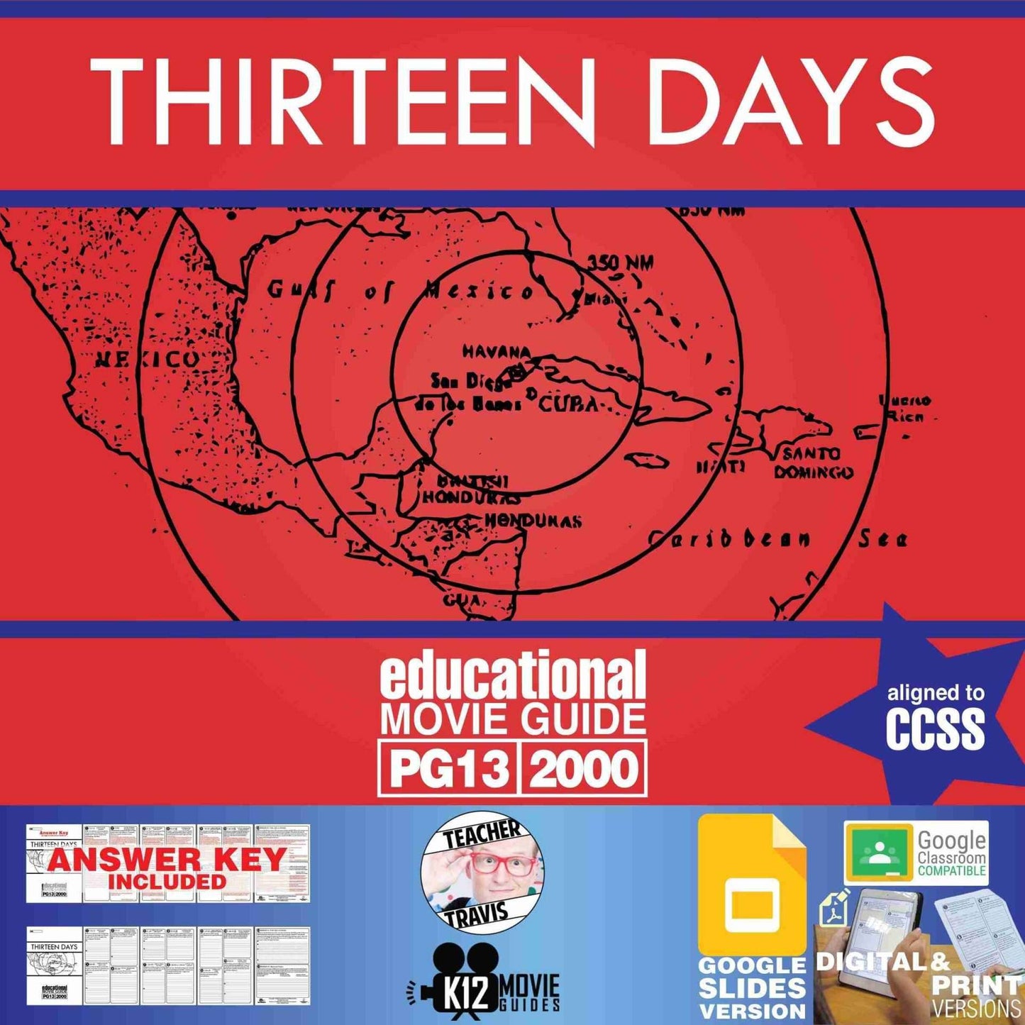 Thirteen Days Movie Guide | Cuban Missile Crisis | JFK | Cold War (PG13 - 2000) Cover