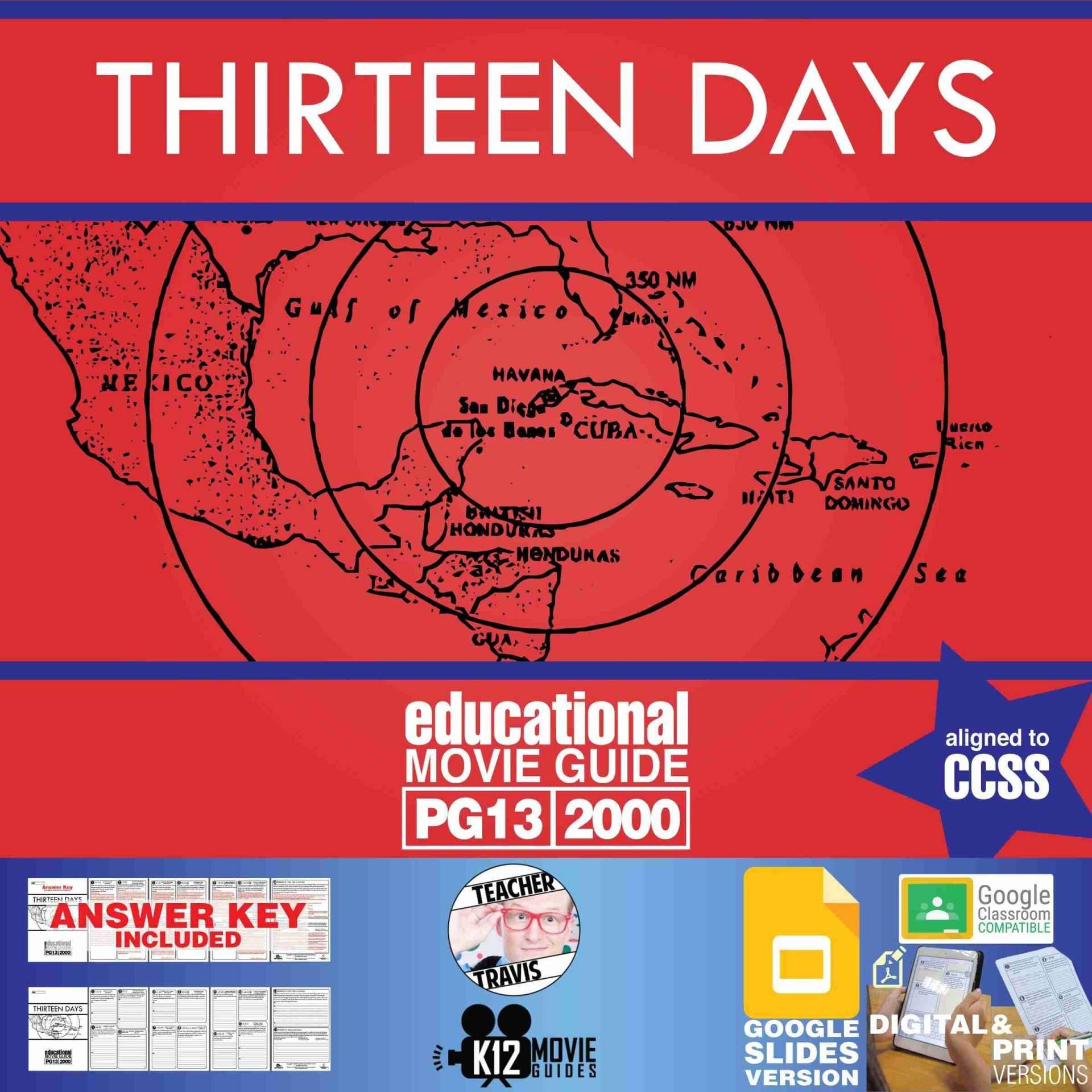 Thirteen Days Movie Guide | Cuban Missile Crisis | JFK | Cold War (PG13 - 2000) Cover