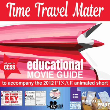 Time Travel Mater Pixar Short Video Guide | Questions | Worksheet (2012) Cover