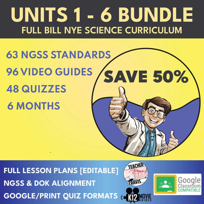 Full Science Curriculum using Bill Nye Videos