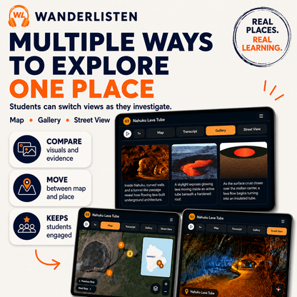Grand Canyon National Park Virtual Field Trip App Lesson | Audio + Map + Quiz