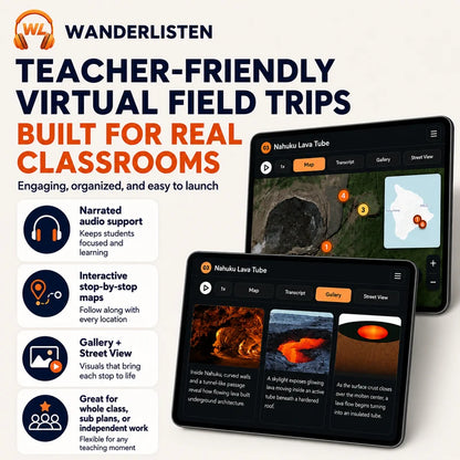 Zion National Park Virtual Field Trip App Lesson | Audio + Map + Quiz