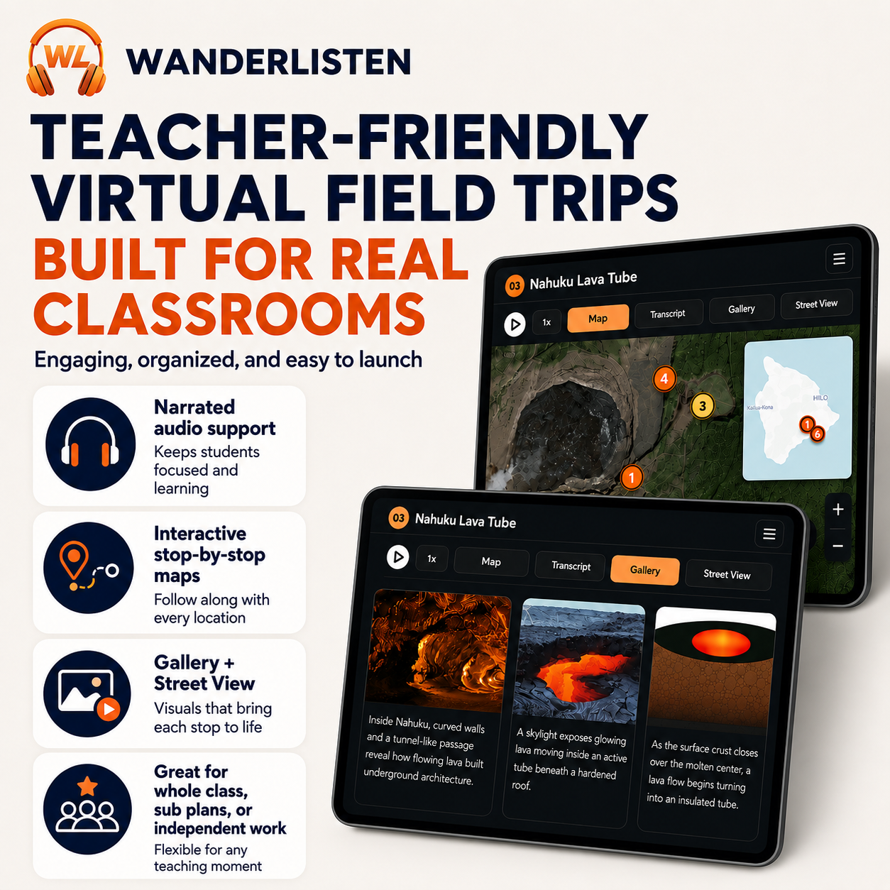Grand Canyon National Park Virtual Field Trip App Lesson | Audio + Map + Quiz