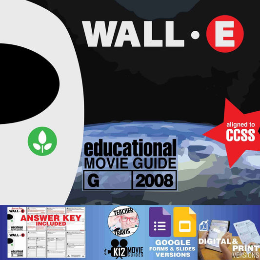 WALL-E Movie Guide | Worksheet | Questions | Google Form (G - 2008) Cover