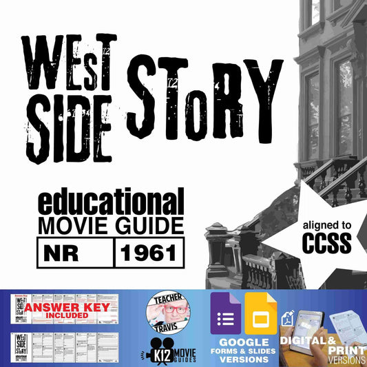West Side Story Movie Guide | Questions | Worksheet | Google Formats (NR - 1961) Cover
