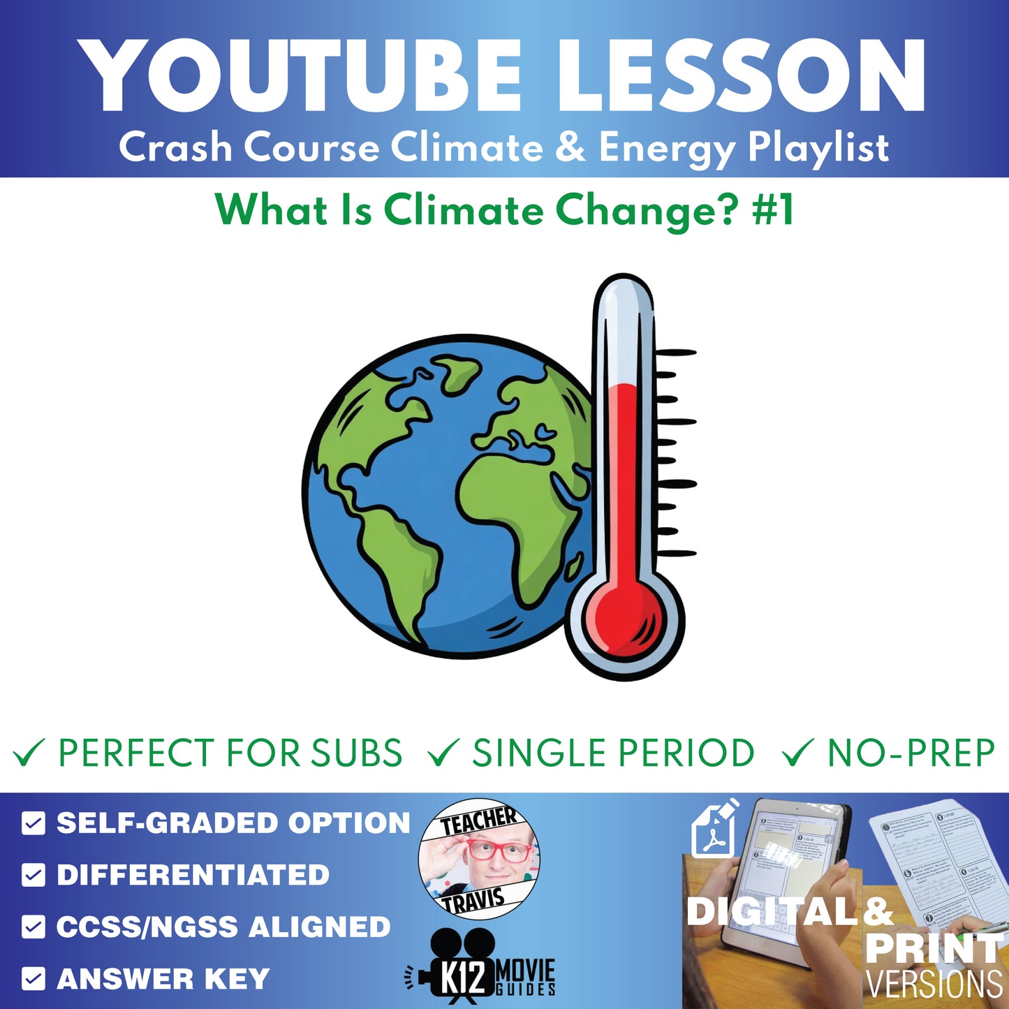 Crash Course - What Is Climate Change? Crash Course Climate & Energy #1 - YouTube Video Lesson