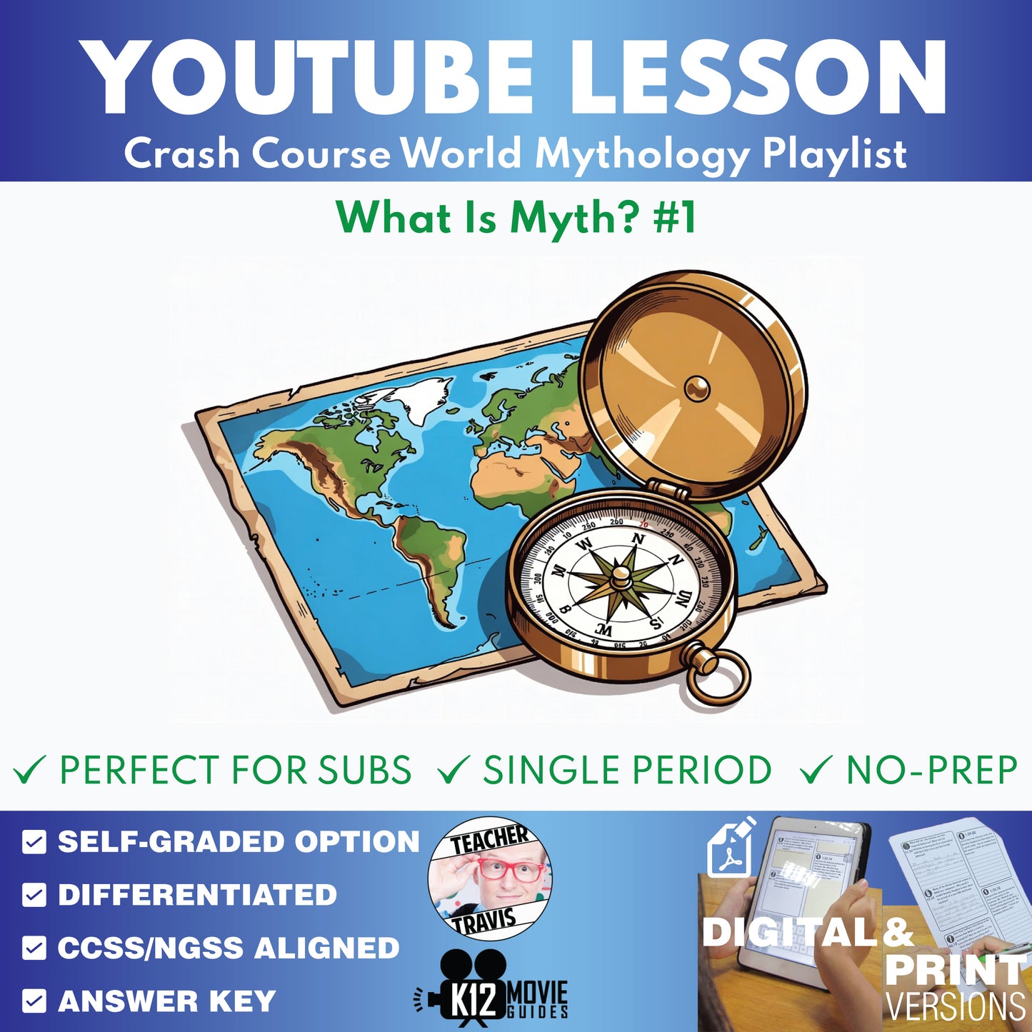 Crash Course - What Is Myth? Crash Course World Mythology #1 - YouTube Video Lesson