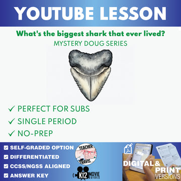Mystery Doug - What's the Biggest Shark That Ever Lived - YouTube Video Lesson