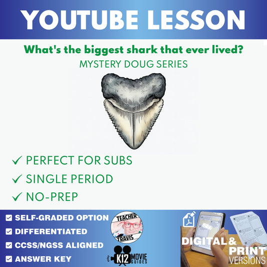 Mystery Doug - What's the Biggest Shark That Ever Lived - YouTube Video Lesson