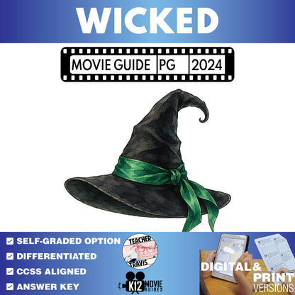 Wicked Movie Guide | Questions & Worksheet (PG - 2024)