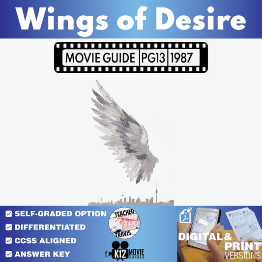 Wings of Desire Movie Guide Questions & Worksheet cover image