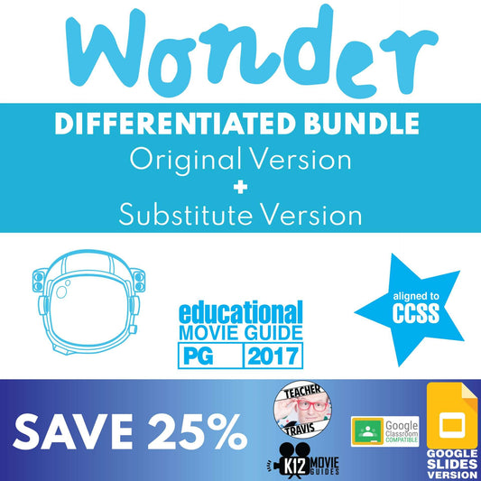 DIFFERENTIATED Wonder Movie Guide Bundle | SAVE 25%