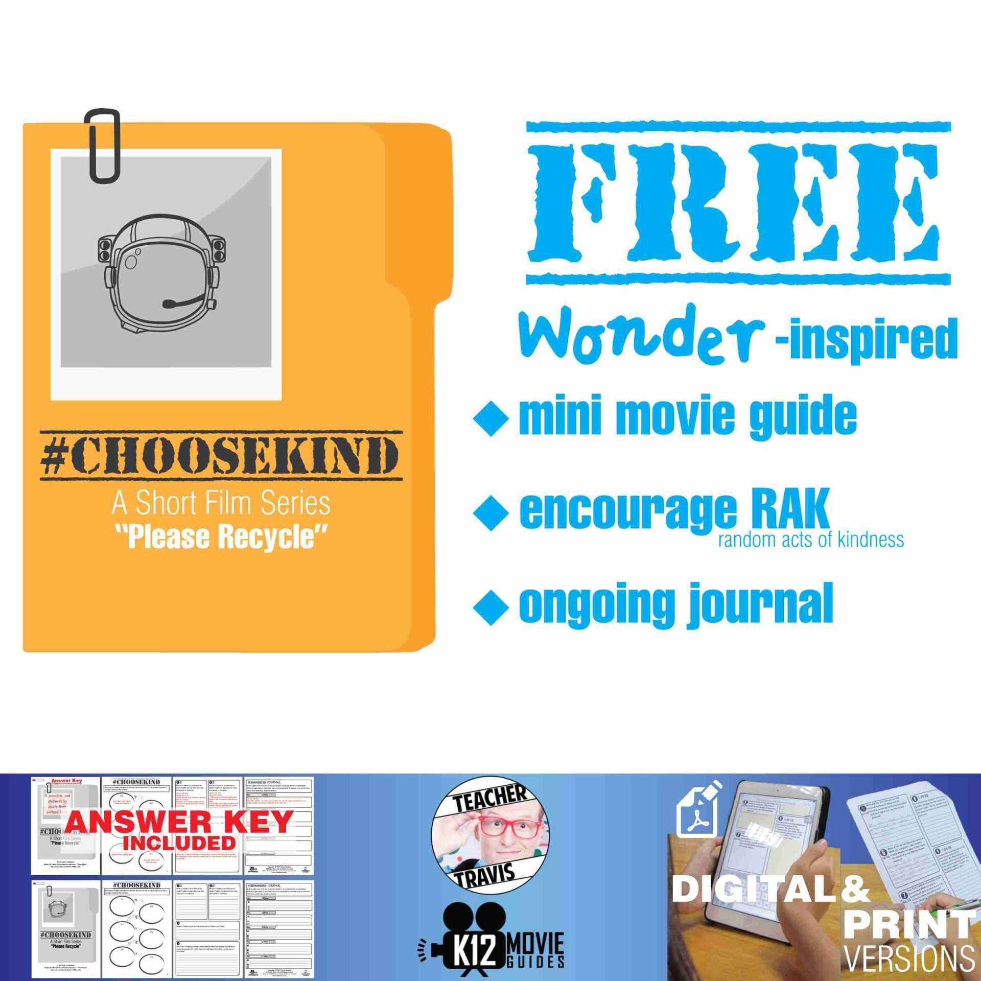 Wonder Short Film Series “Please Recycle” #ChooseKind Mini Movie Guide Cover