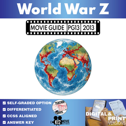 World War Z Movie Guide | Questions & Worksheet (PG-13 - 2013)