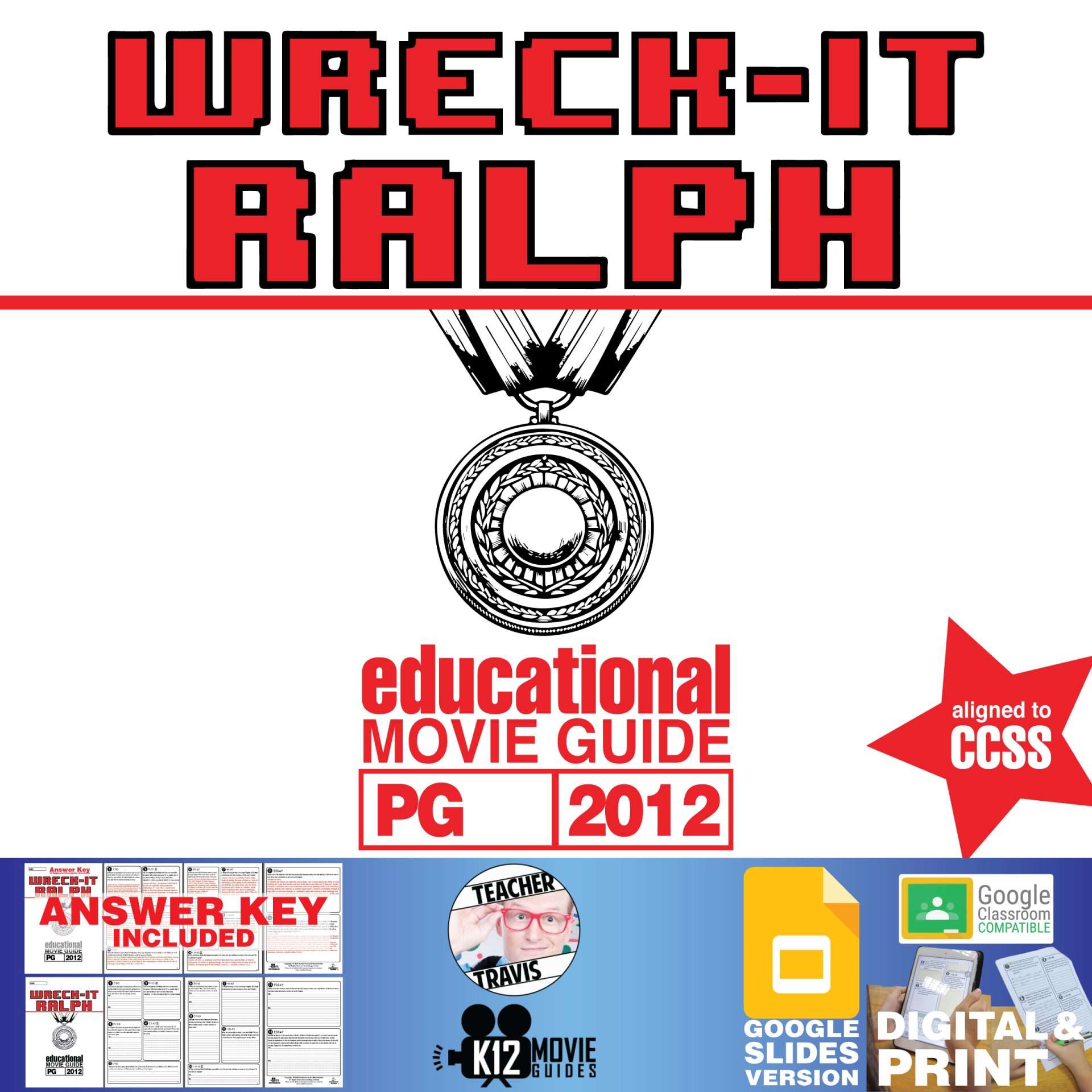 Wreck-It Ralph Movie Guide (PG - 2012) Cover