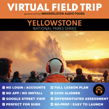 Yellowstone National Park Virtual Field Trip Lesson | Google Slides + Quiz cover image