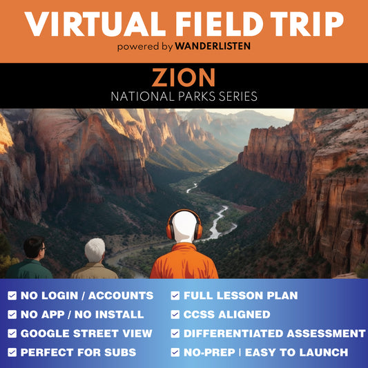 Zion National Park Virtual Field Trip Lesson | Google Slides + Quiz