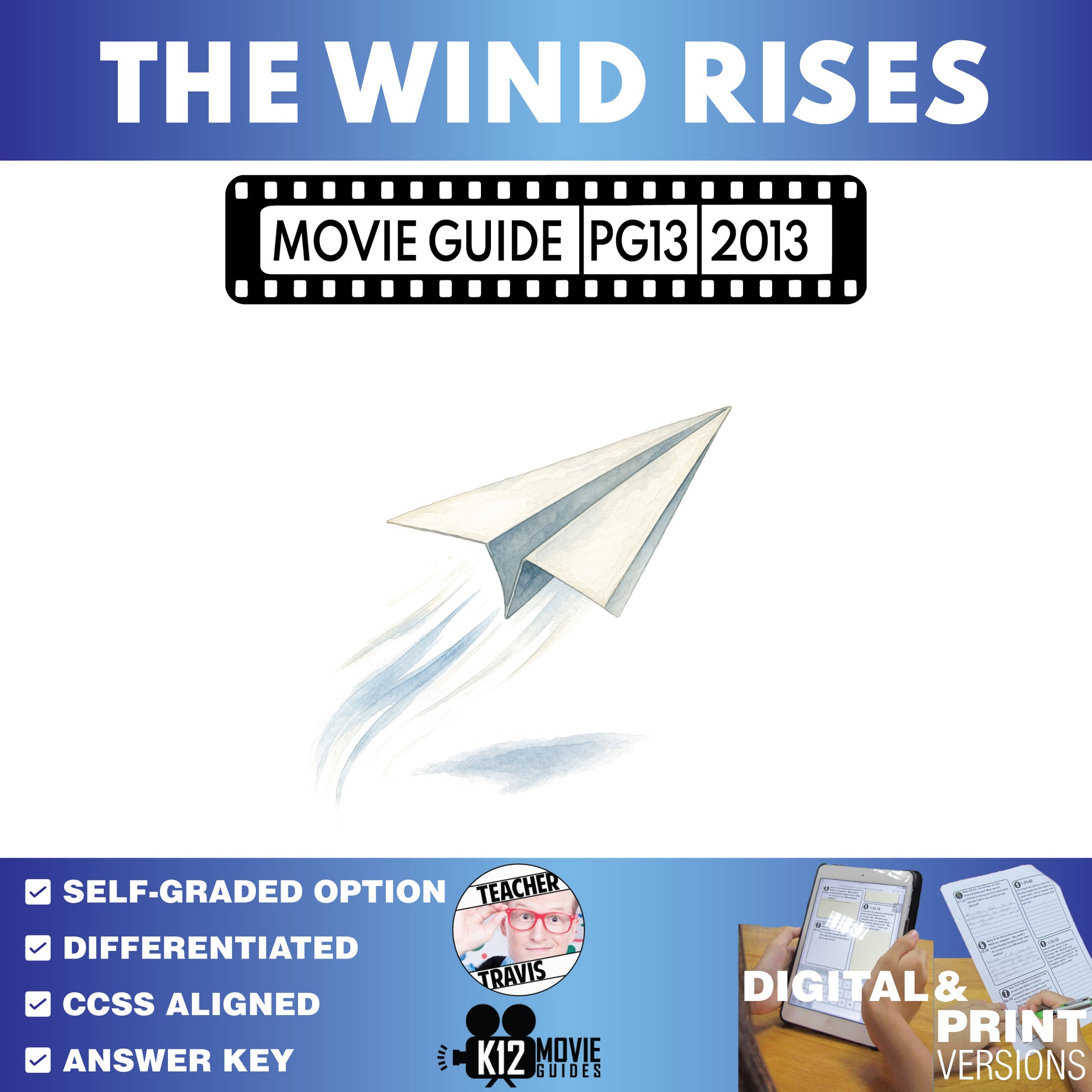 The Wind Rises Movie Guide Questions & Worksheet