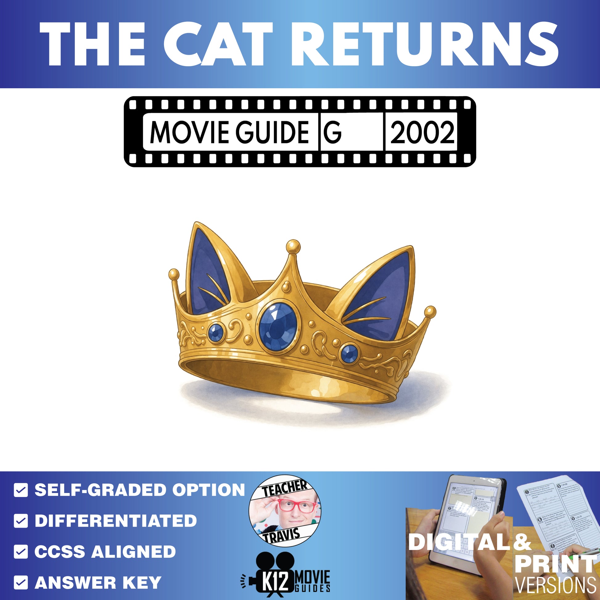 The Cat Returns Movie Guide Questions & Worksheet