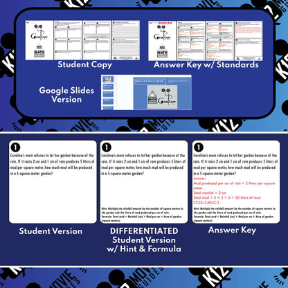 Coraline Math Movie Guide Questions (PG - 2009) Sample