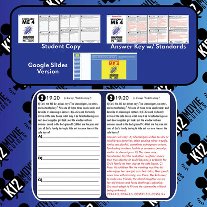 Despicable Me 4 (PG - 2024) Movie Guide Questions Sample