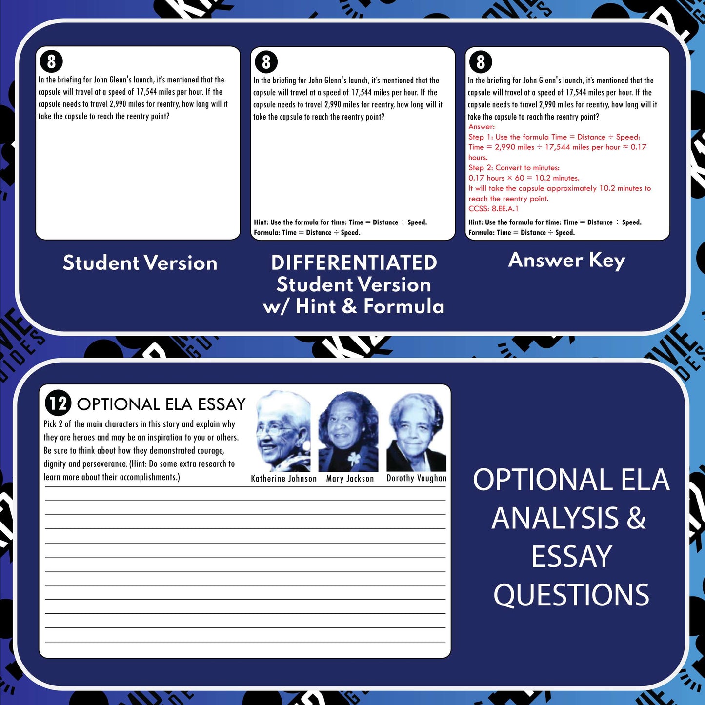Hidden Figures Math Movie Guide Questions Sample